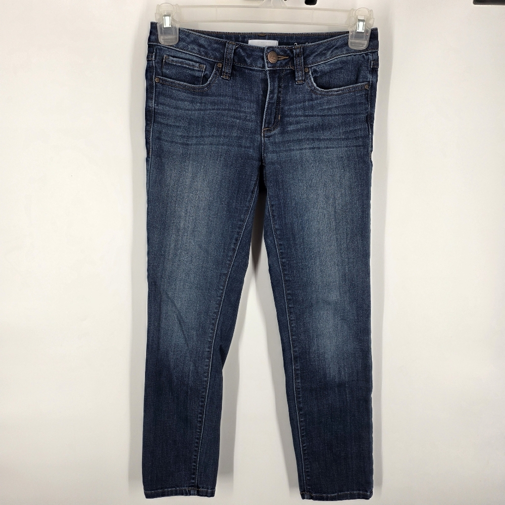 LC Lauren Conrad Skinny Jeans Size 2 Medium Dark Indigo Wash Stretch
